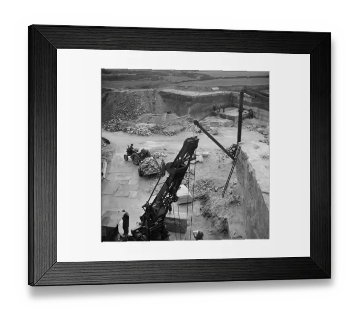 Framed Print : Greatgate Quarry JLP01_08_054189