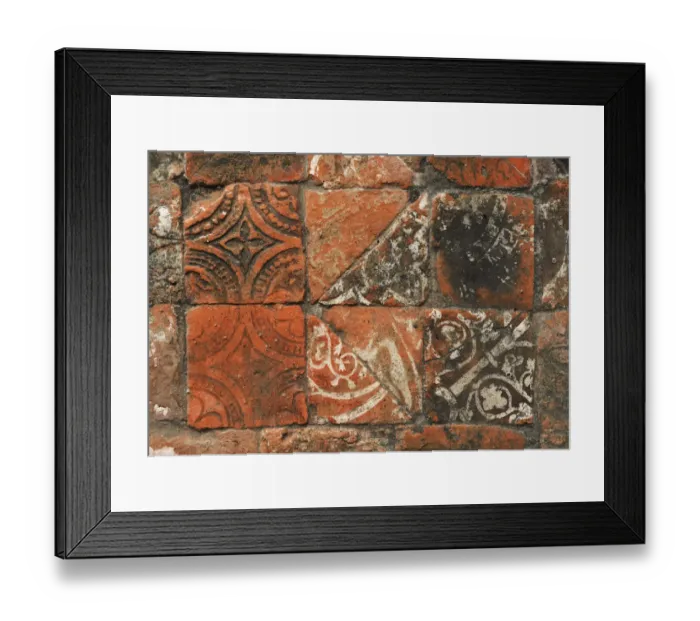 Framed Print : Medieval floor tiles DP248332