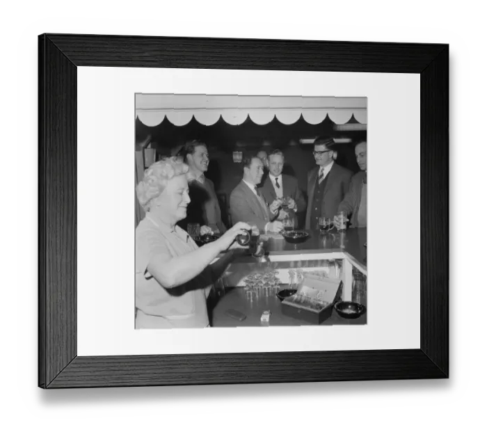 Framed Print : In the bar JLP01_08_067943