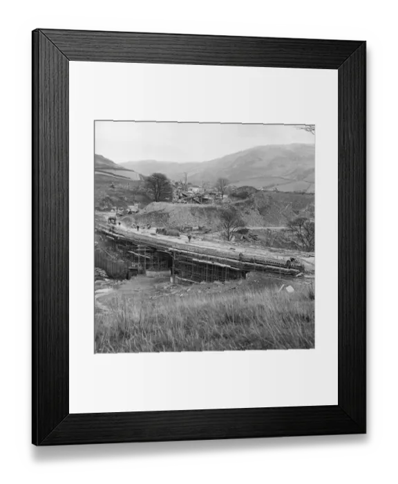 Framed Print : M6 Motorway construction JLP01_08_079755
