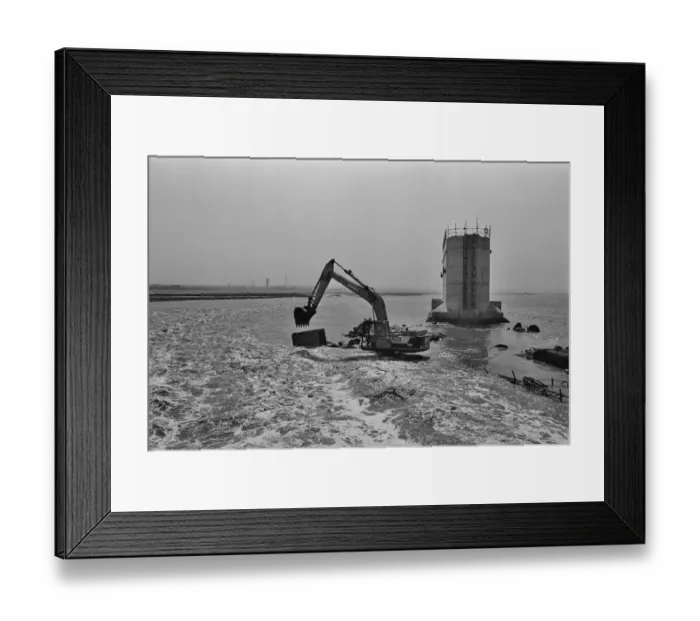 Framed Print : Second Severn Crossing groundworks JLP01_20_021_16_20