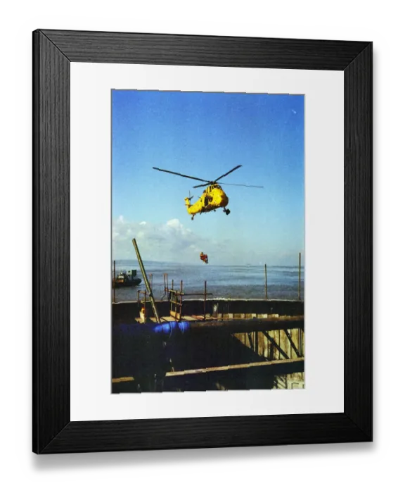 Framed Print : Rescue helicopter JLP01_20_021_17_08