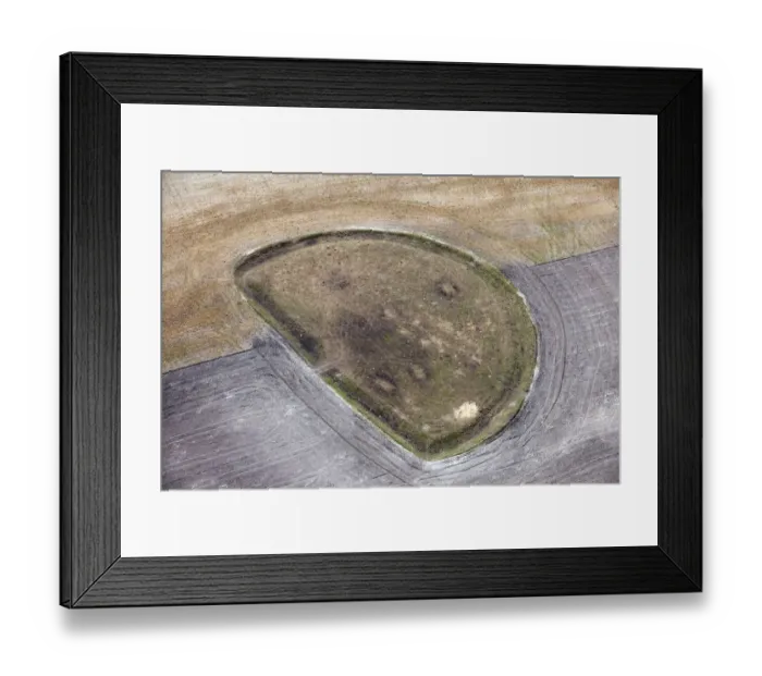 Framed Print : Cow Down enclosed settlement 29553_018