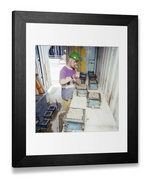 Framed Print : Concrete moulds JLP01_11_53758_10 Framed Print : Concrete moulds JLP01_11_53758_10