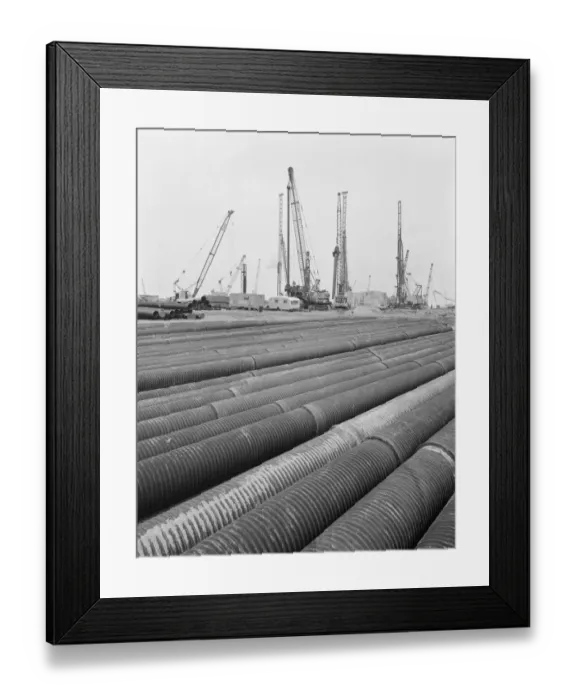 Framed Print : Piling JLP01_08_089551