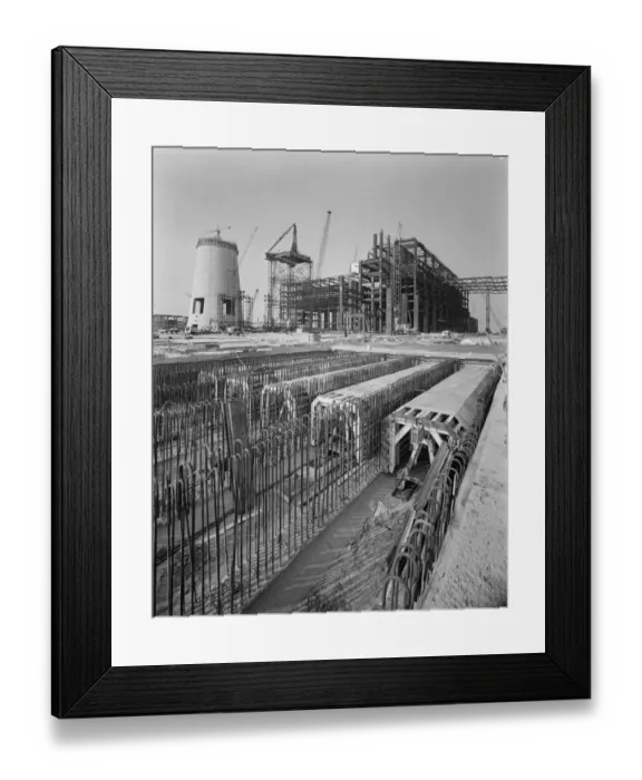 Framed Print : Flume construction JLP01_08_096291