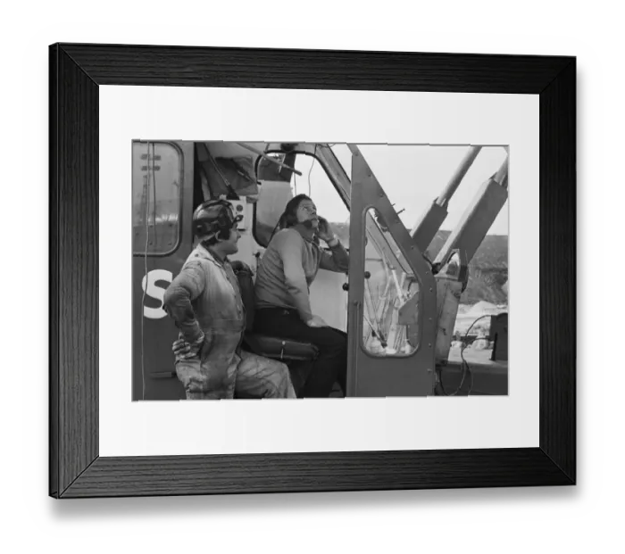 Framed Print : Crane operators JLP01_08_093216C Framed Print : Crane operators JLP01_08_093216C