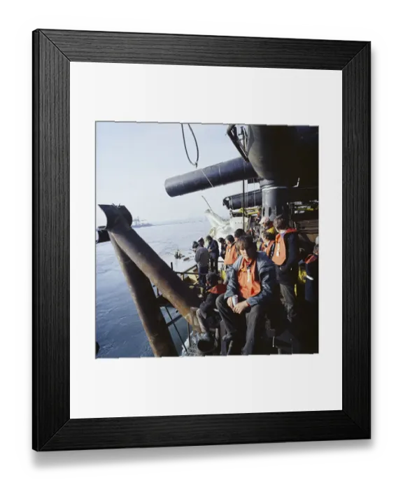 Framed Print : Oil platform JLP01_10_02539
