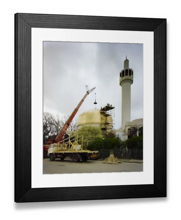 Framed Print : Installing the finial JLP01_10_04298