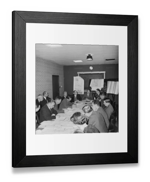 Framed Print : Planning the M6 JLP01_08_058593