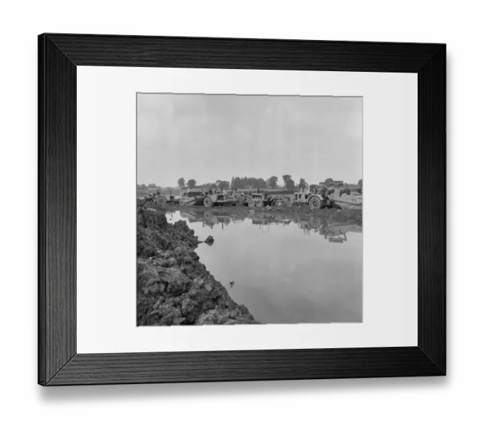 Framed Print : Flooded site JLP01_08_055243