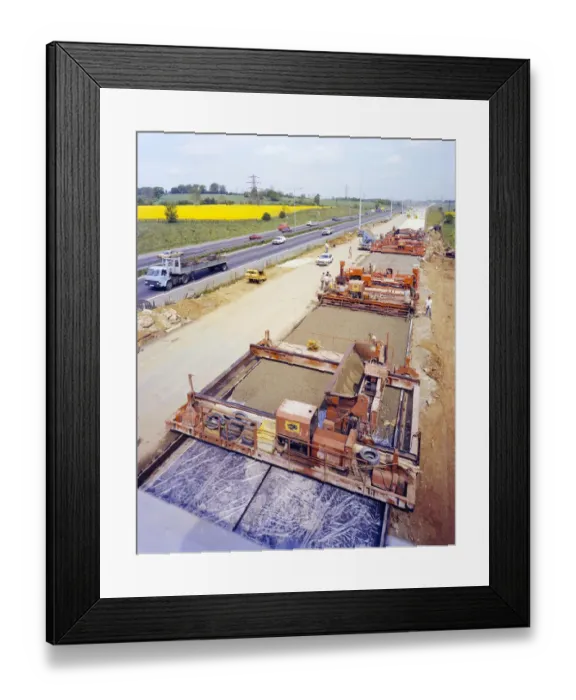 Framed Print : Widening the M1 JLP01_10_10851