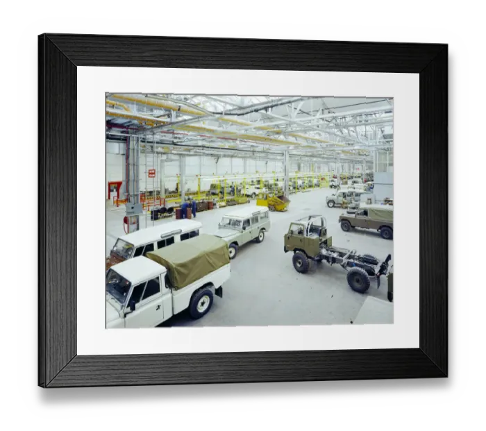 Framed Print : Land Rover factory JLP01_10_12927