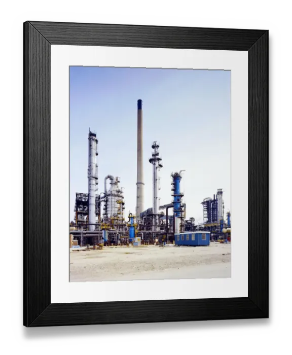 Framed Print : Oil refinery JLP01_10_08883 Framed Print : Oil refinery JLP01_10_08883