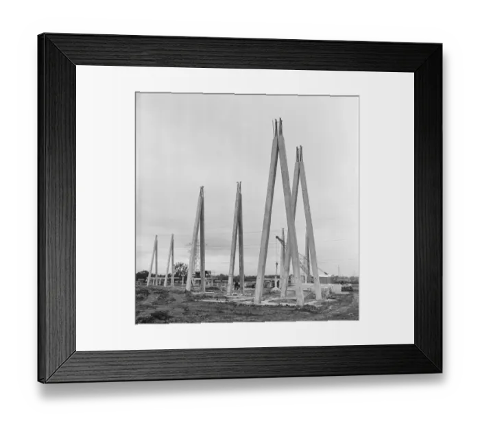 Framed Print : Electricity sub-station construction JLP01_08_050401