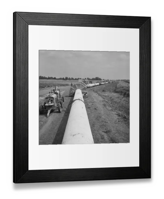 Framed Print : Gas pipeline JLP01_08_076813