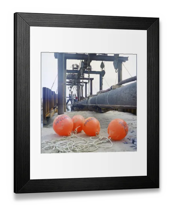 Framed Print : Lifting gear and buoys JLP01_10_00562