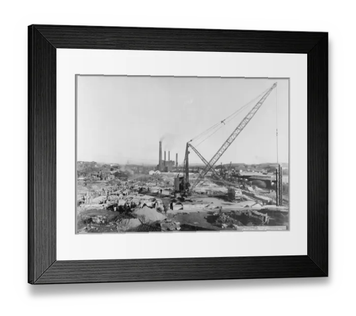 Framed Print : Site for Plymouth B Power Station JLP01_01_089_39 Framed Print : Site for Plymouth B Power Station JLP01_01_089_39