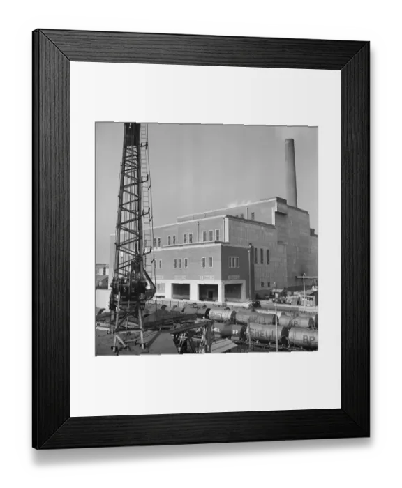 Framed Print : Plymouth B Power Station JLP01_08_008717