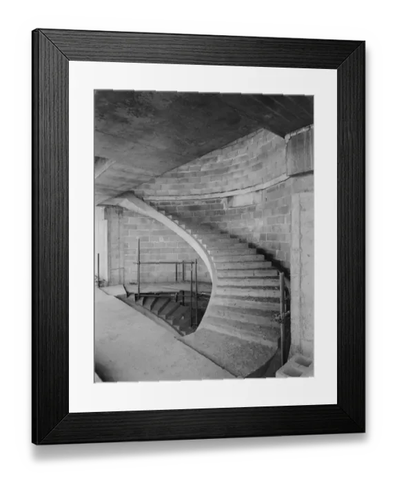 Framed Print : Concrete staircase JLP01_09_822478