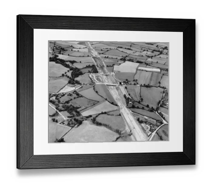 Framed Print : M6 Motorway construction JLP01_01_164_19 Framed Print : M6 Motorway construction JLP01_01_164_19