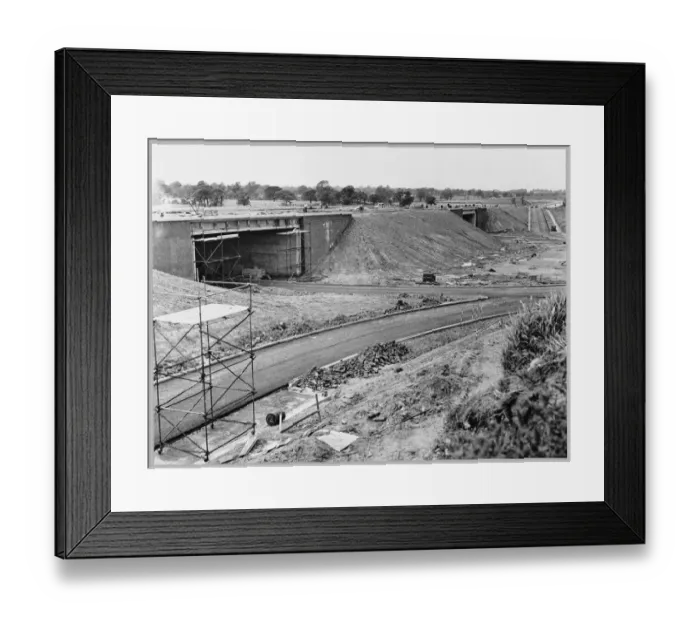 Framed Print : Building M6 Junction 16 JLP01_01_165_23