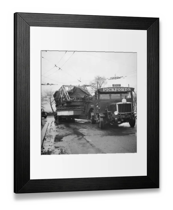 Framed Print : Delivering a dragline excavator JLP01_08_001556