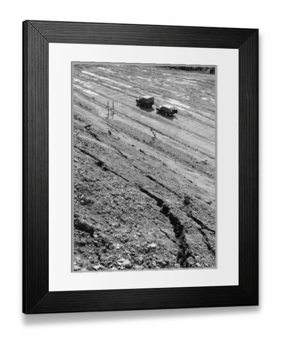 Framed Print : M6 construction Madeley Heath JLP01_01_172_034