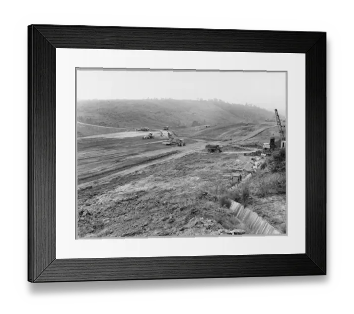 Framed Print : M6 construction Madeley Heath JLP01_01_165_12