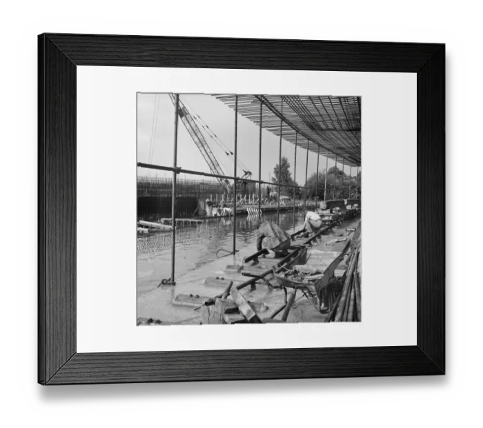 Framed Print : Midland Link Motorway construction JLP01_08_069215a