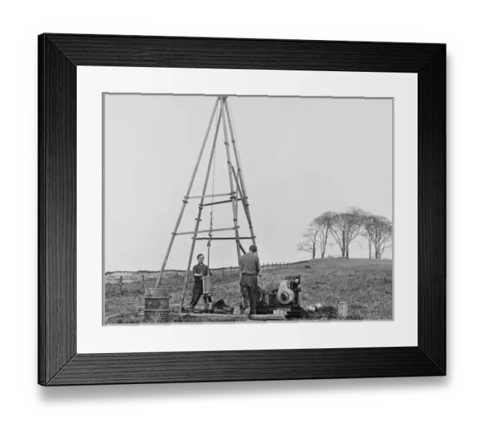 Framed Print : Percussion drilling rig JLP01_01_172_003 Framed Print : Percussion drilling rig JLP01_01_172_003