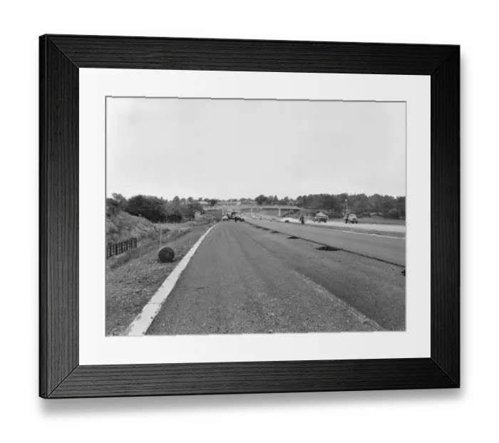 Framed Print : Asphalt surfacing JLP01_08_063000