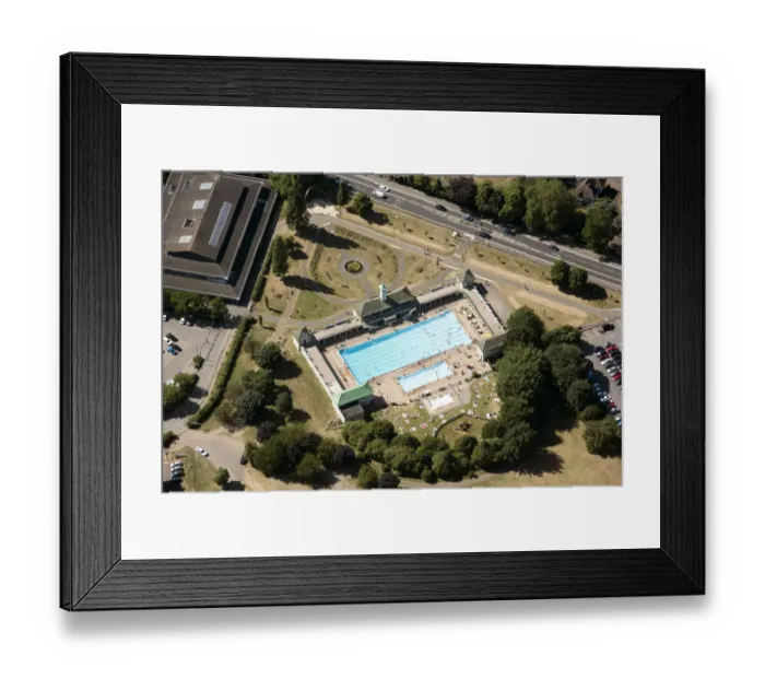 Framed Print : Peterborough Lido 34020_010 Framed Print : Peterborough Lido 34020_010