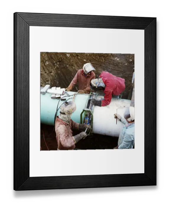 Framed Print : Pipe welders JLP01_10_16308 Framed Print : Pipe welders JLP01_10_16308