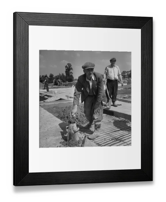Framed Print : Concreting JLP01_08_043851