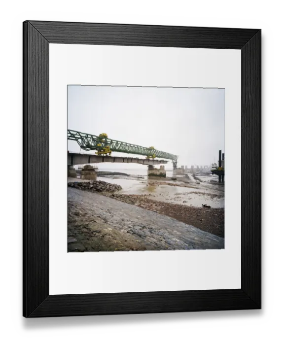 Framed Print : Deck launch gantry JLP01_10_57844