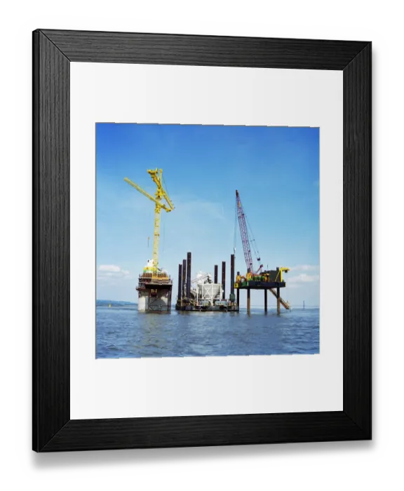 Framed Print : Concrete batching plant JLP01_11_56741_06