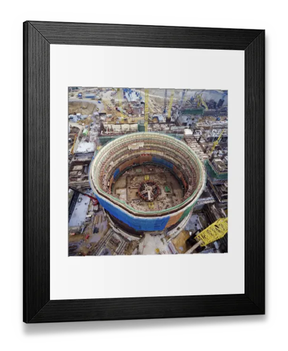 Framed Print : Reactor containment building JLP01_11_42552_05