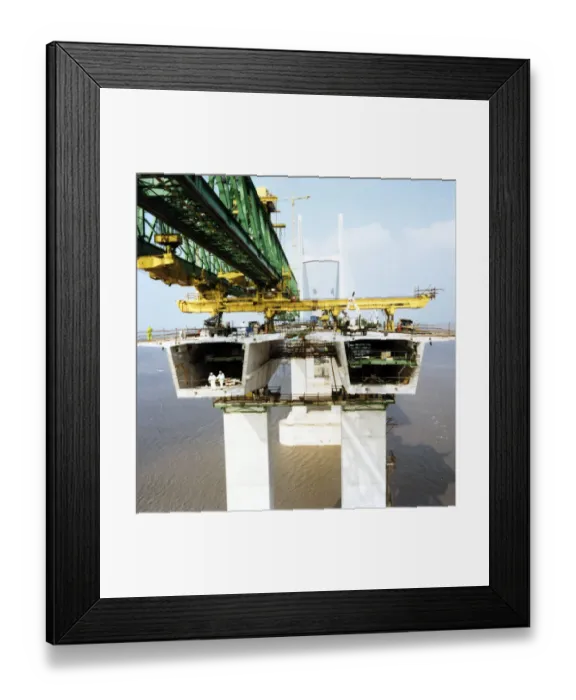 Framed Print : Deck launch gantry JLP01_11_60006_03