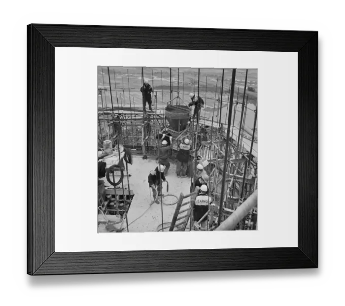 Framed Print : Constructing an outlet shaft JLP01_08_079675