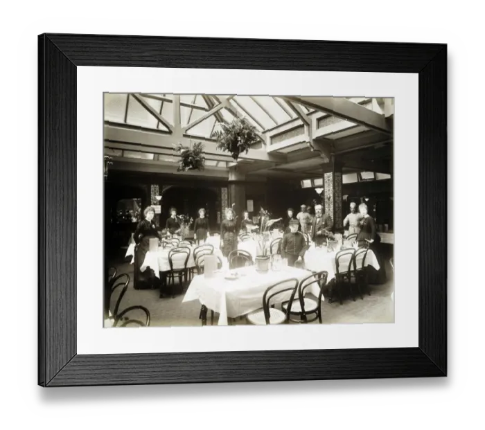 Framed Print : Royal Cafe staff BL08786