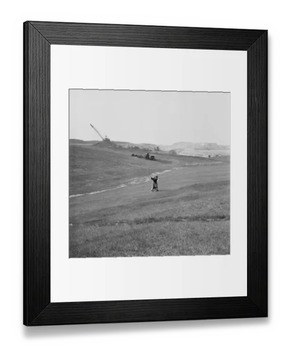 Framed Print : Reclaiming the course JLP01_08_08779