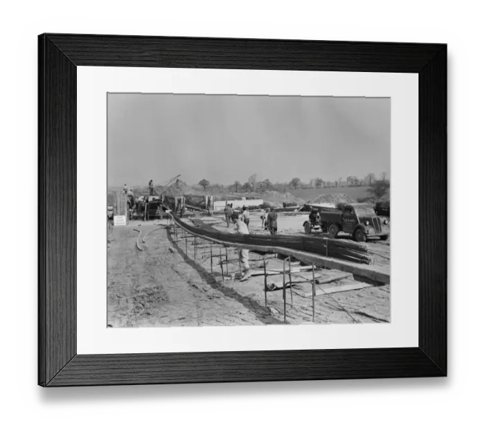Framed Print : Making bridge beams JLP01_08_062538