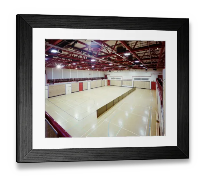 Framed Print : Sports Hall JLP01_10_18582