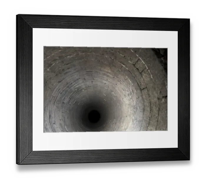 Framed Print : Inside the well DP076385 Framed Print : Inside the well DP076385