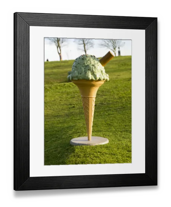 Framed Print : Ice cream cone DP069396 Framed Print : Ice cream cone DP069396