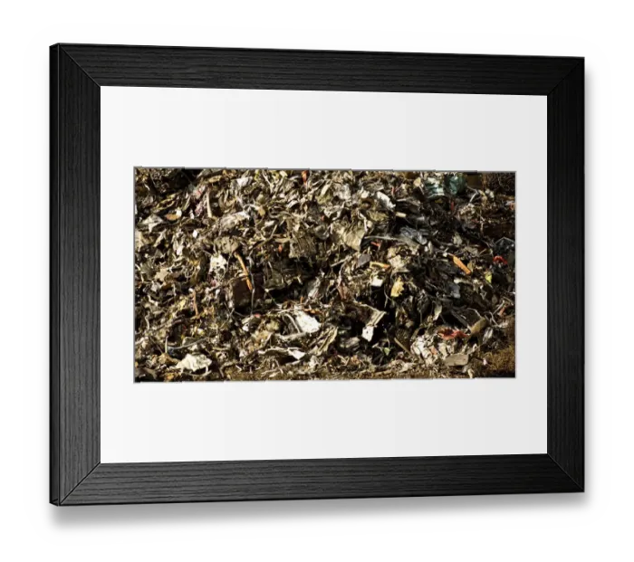 Framed Print : Waste metal DP086002