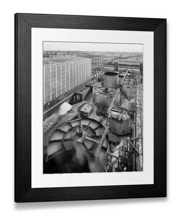 Framed Print : Brine clarification plant JLP01_08_087404