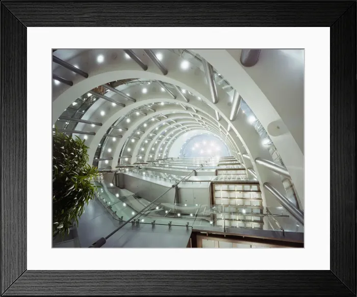 Framed Print : Suspended escalators JLP01_10_57115
