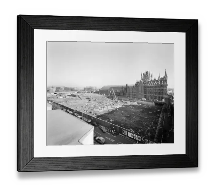 Framed Print : British Library under construction JLP01_09_841915